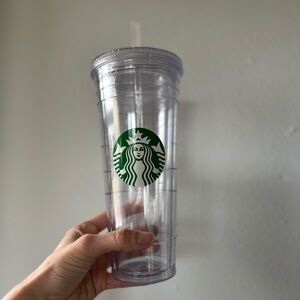 Starbucks signature transparent mermaid logo tumbler 24 oz Venti